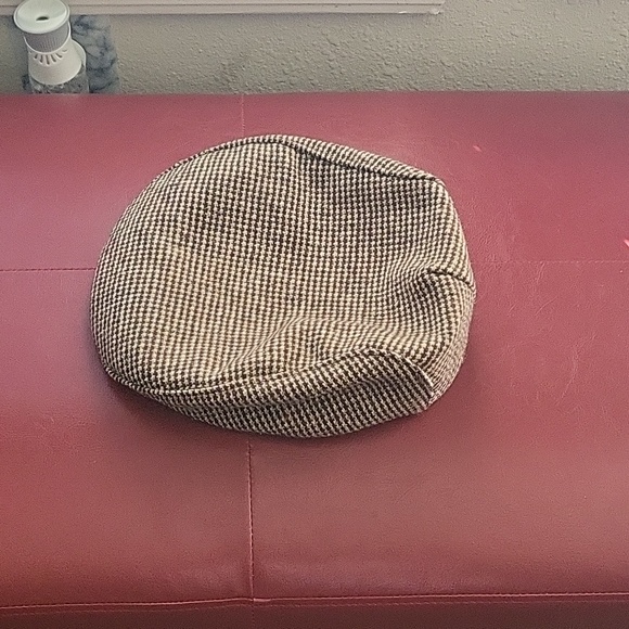 VINTAGE UNITED HATTERS MILLINERY WORK INTL UNION NEWSPAPER BOY TWEED WOOL CAP - Picture 3 of 3